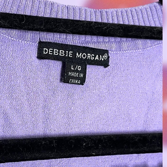 Y2K preppy 3/4 sleeve vneck sweater Measurements: Bust 36 in. - Picture 4 of 6